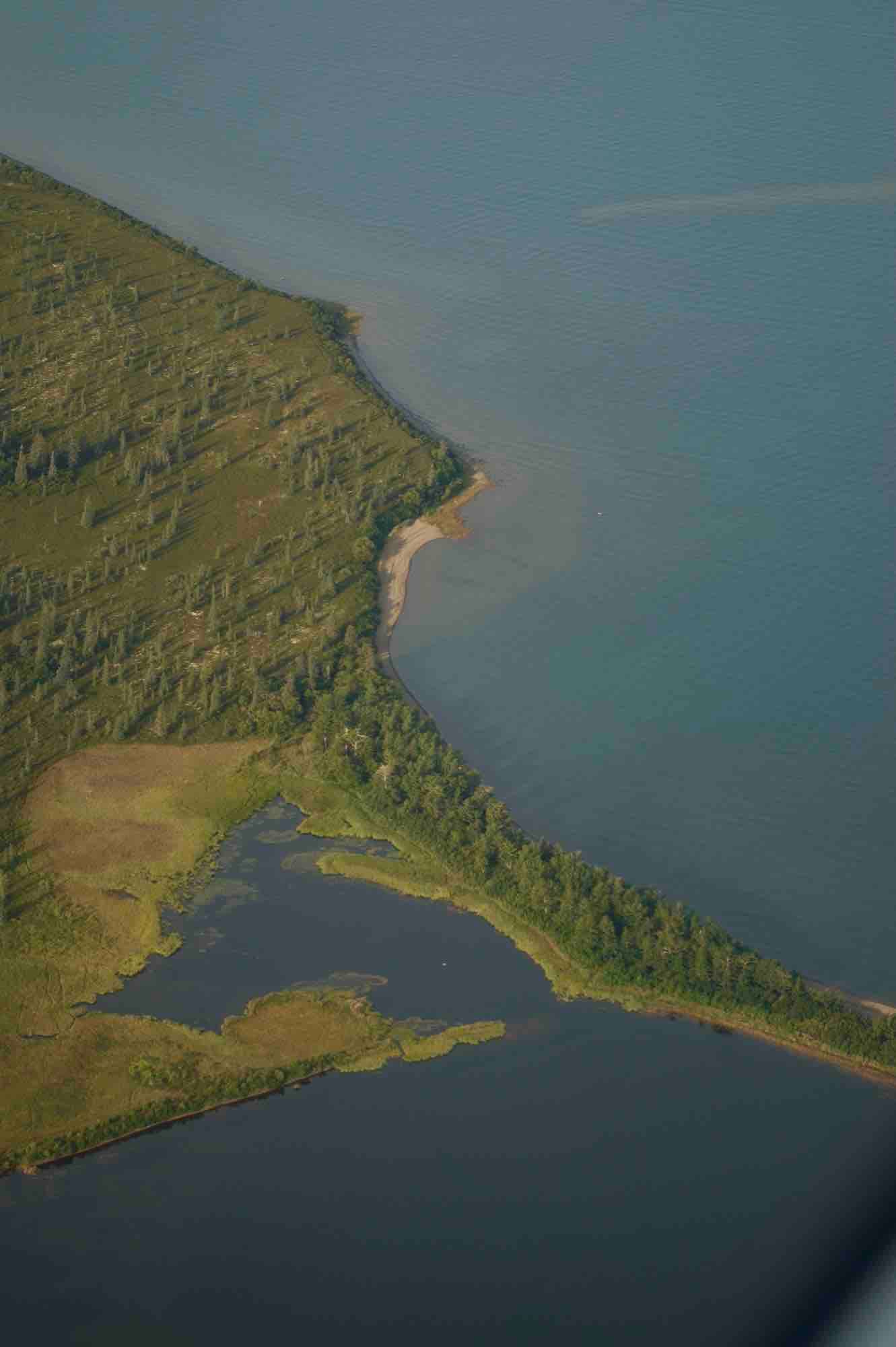 Aerial view over Alaska