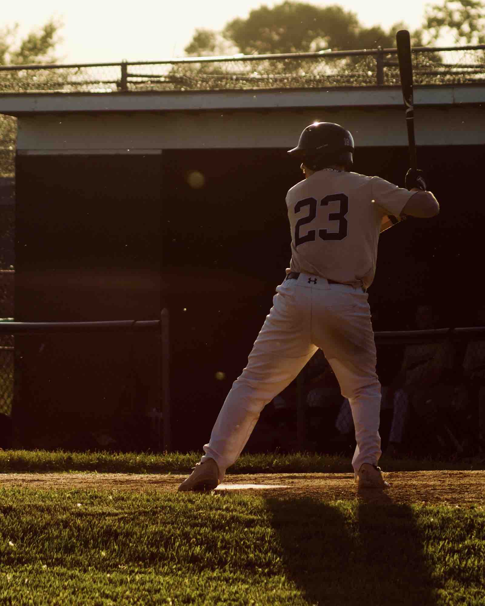 Baseball action shot