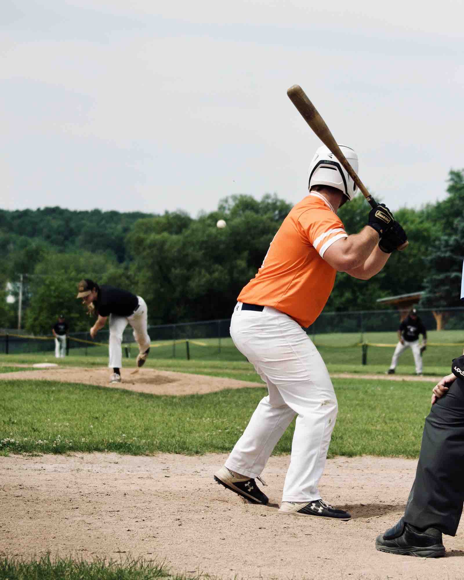 Baseball action shot