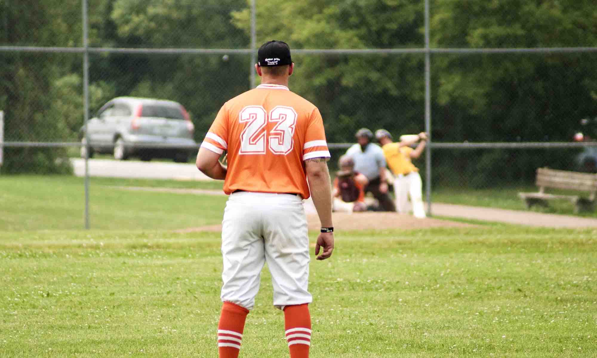 Baseball action shot