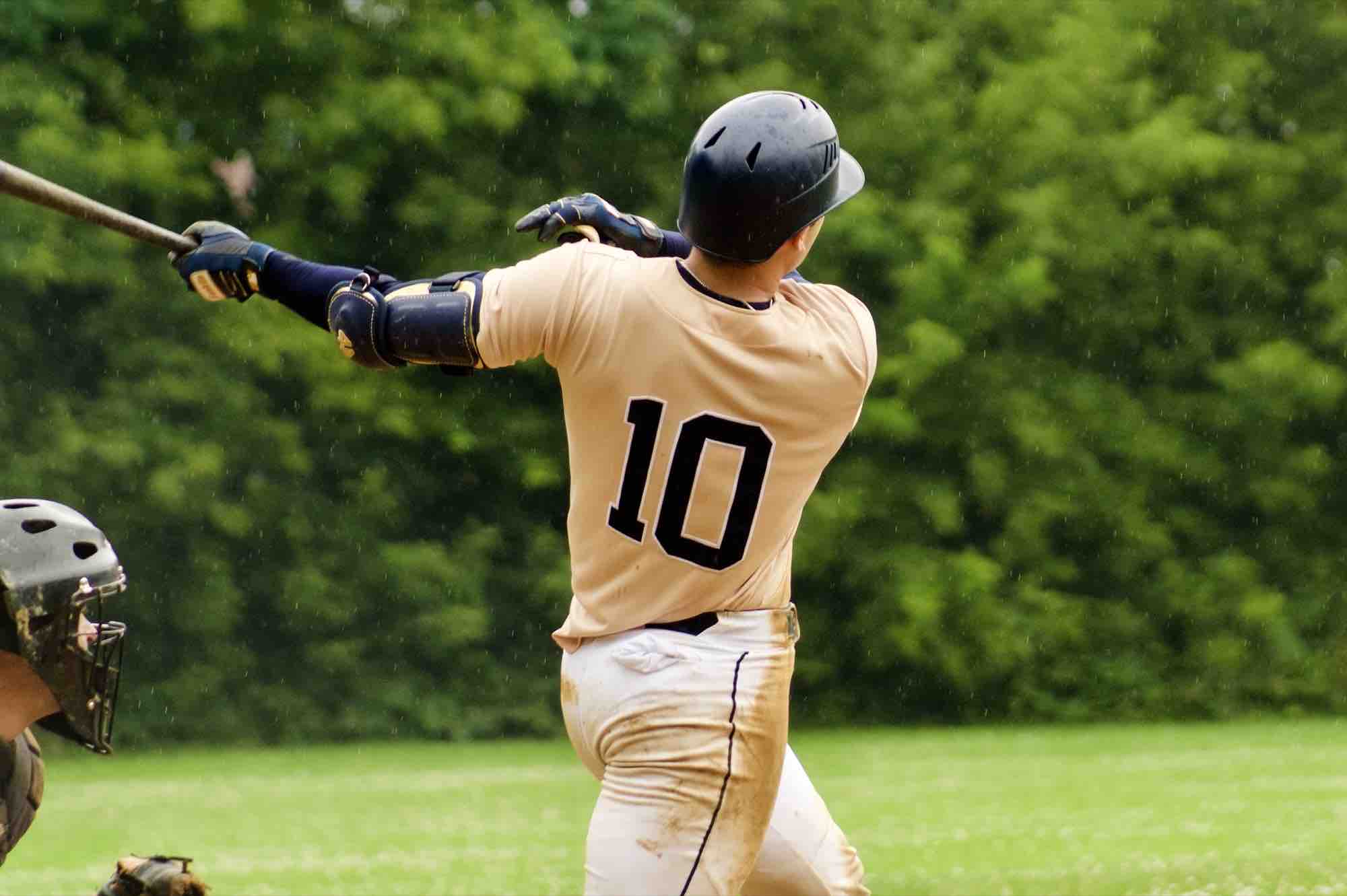 Baseball action shot